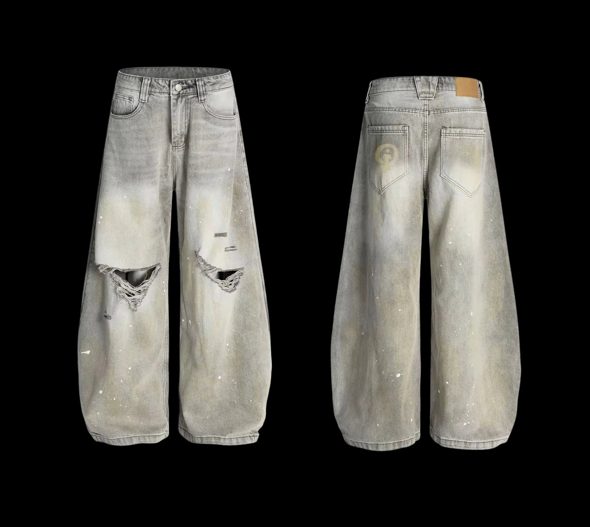 NWO Logo Distressed Jeans