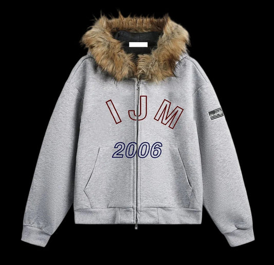IJM NWO Throwback Fur Zip-Up