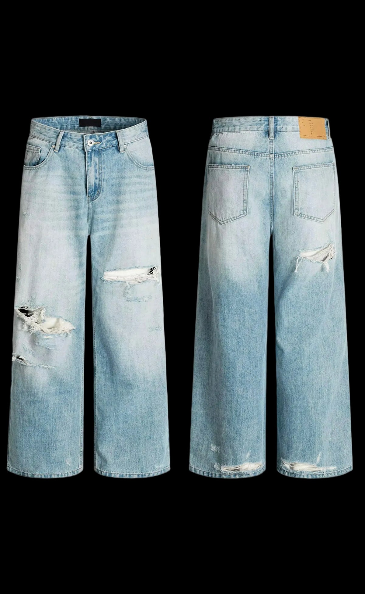 IJM Thrashed Light-wash Denim
